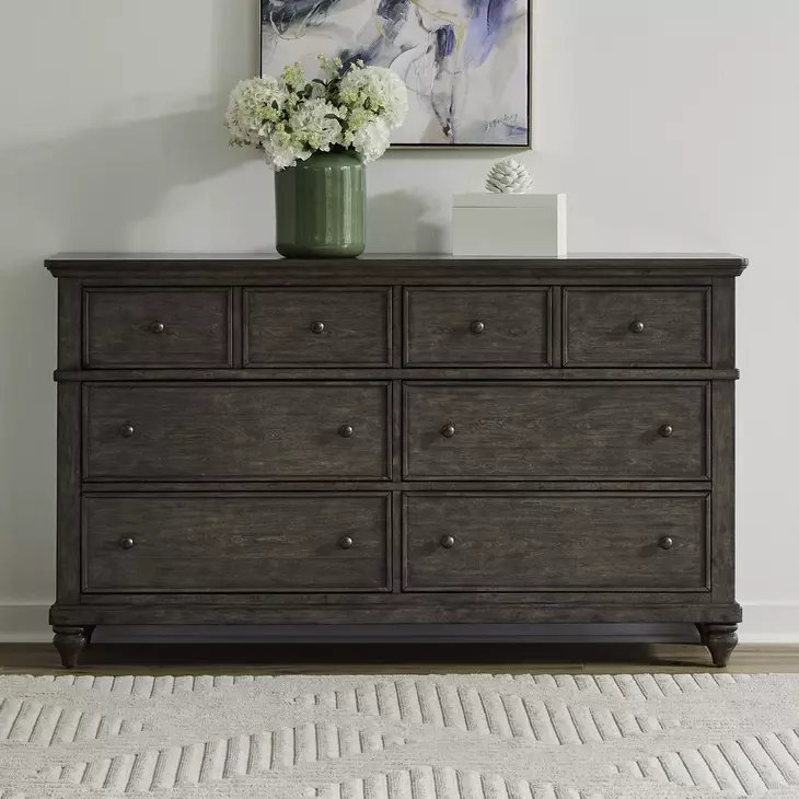 Twin Lakes Gray 6 Drawer Dresser