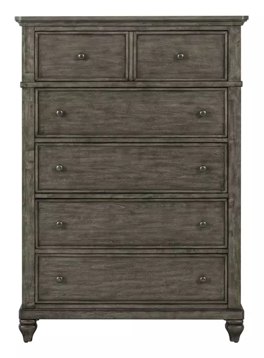 Twin Lakes Gray 5 Drawer Chest