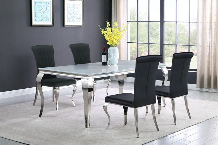 Carone Black Side Chair Set of 4