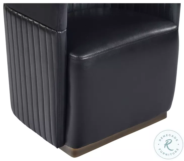 Bronte Abbington And Cantina Black Wheeled Lounge Chair