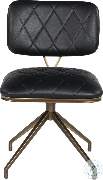 Virtu Bravo Black Swivel Chair Set Of 2