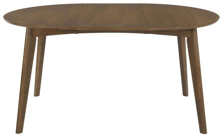 Malone Dark Walnut Extendable Round Dining Table