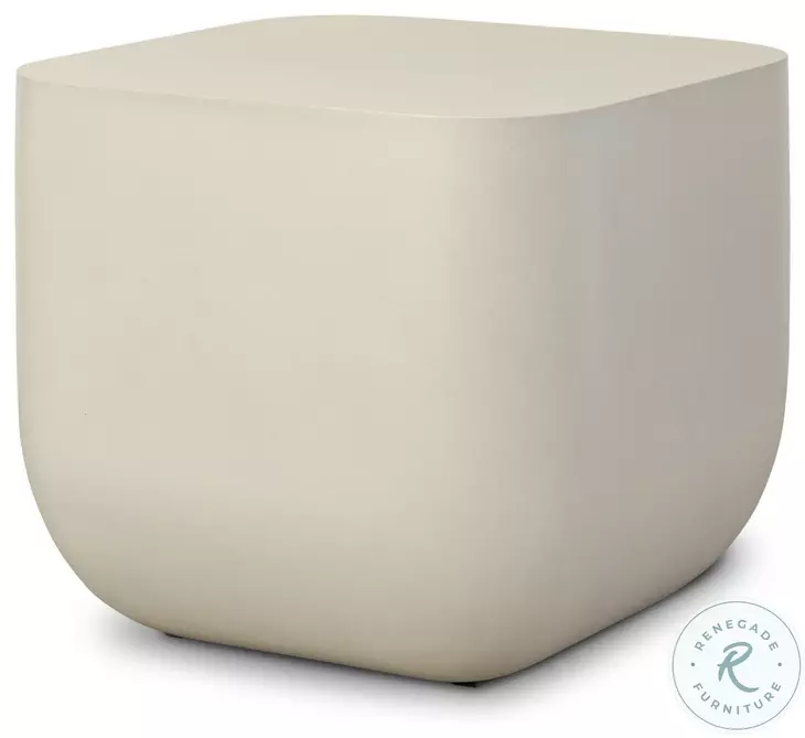 Ivan White Concrete Square Occassional Table Set