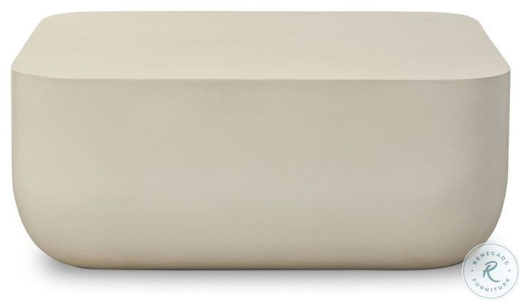 Ivan White Concrete Square Occassional Table Set