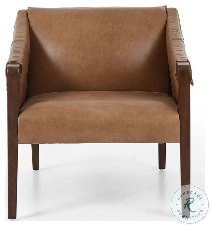 Bauer Dakota Warm Taupe Leather Chair