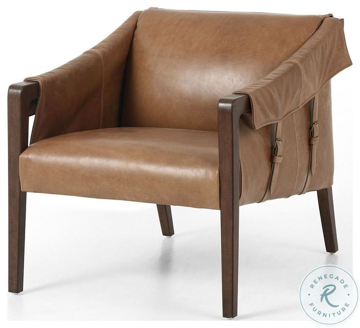 Bauer Dakota Warm Taupe Leather Chair
