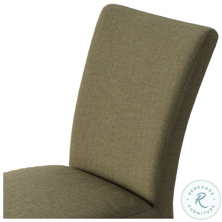 Vista Broadway Olive Slipcovered Dining Chair Set of 2