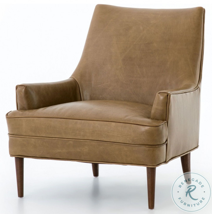 Danya Dakota Warm Taupe Leather Chair from Four Hands | Coleman Furniture