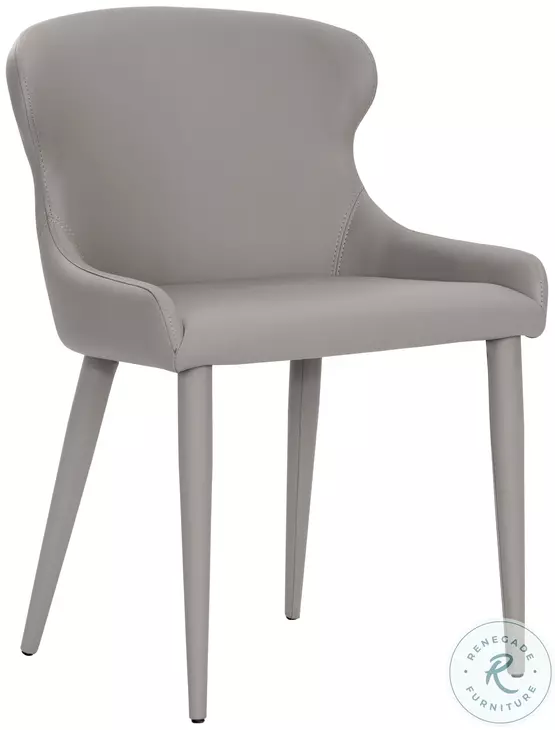 Evora Dillon Stratus Faux Leather Dining Chair Set of 2