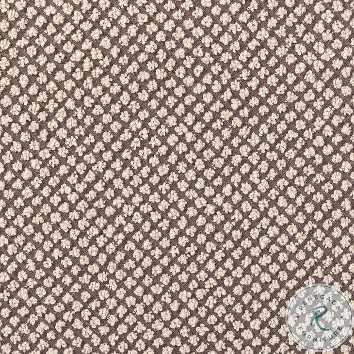 Sinclair Barrow Taupe Performance Fabric Round Ottoman