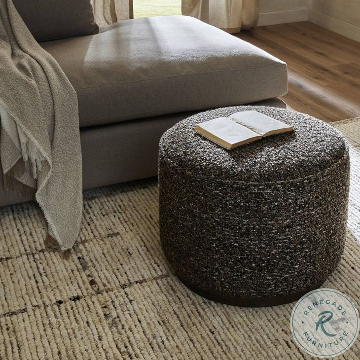 Sinclair Ivan Granite Round Ottoman