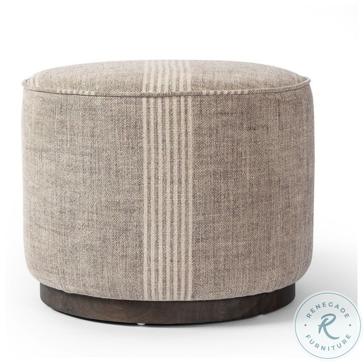 Sinclair Manchester Flint Round Ottoman