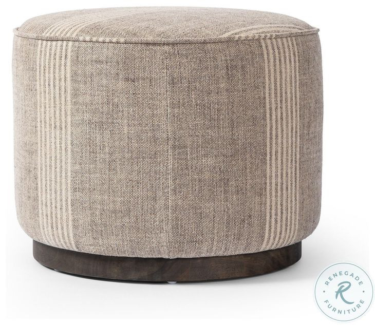 Sinclair Manchester Flint Round Ottoman
