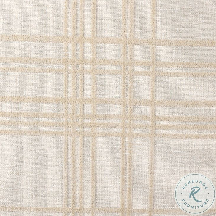 Sinclair Sheffield Ivory Round Ottoman