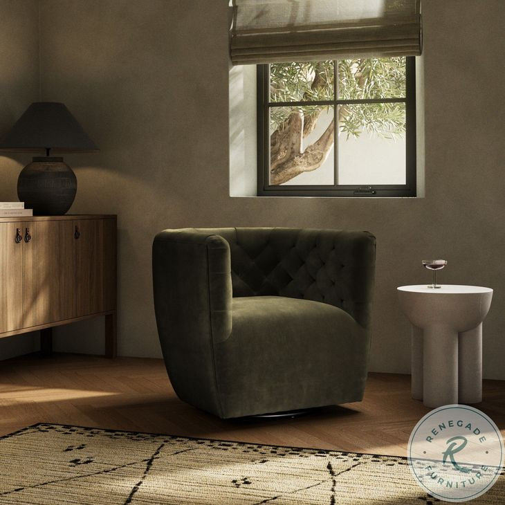 Hanover Surrey Olive Swivel Chair
