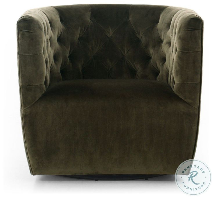 Hanover Surrey Olive Swivel Chair