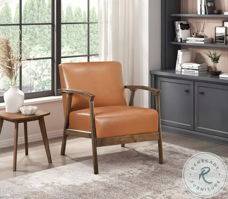 Jax Brown Accent Chair