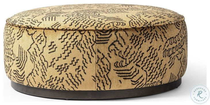 Sinclair Balkan Ochre Large Round Ottoman
