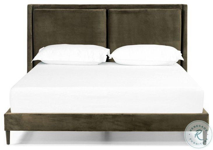 Potter Surrey Olive King Upholstered Bed