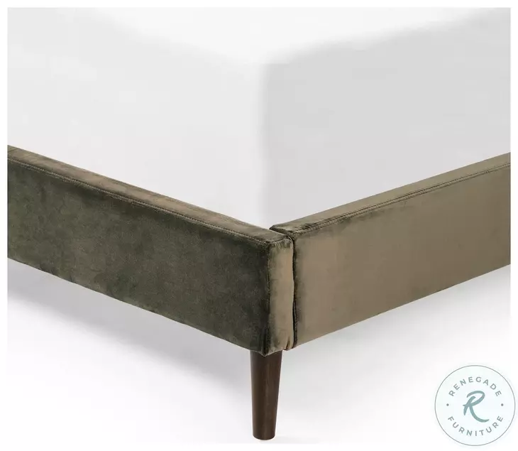 Potter Surrey Olive Queen Upholstered Bed