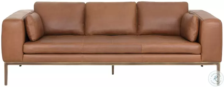 Burr Behike Saddle Leather Sofa