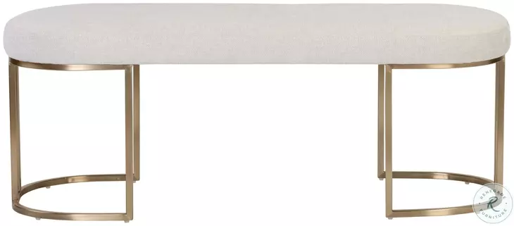 Rayla Belfast Oatmeal Fabric Bench