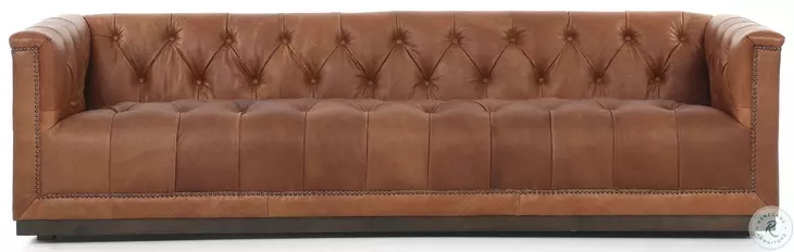 Maxx Heirloom Sienna Leather 95" Sofa