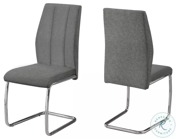1061 Gray Dining Chair Set Of 2