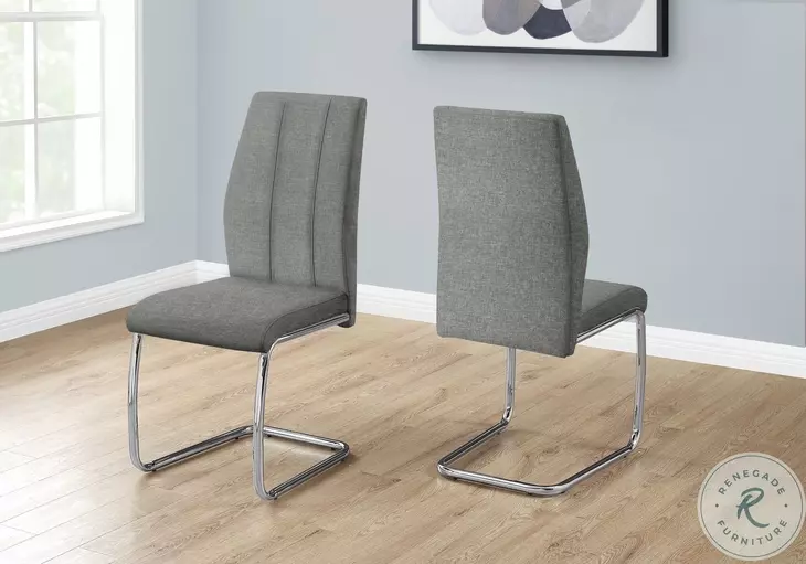 1061 Gray Dining Chair Set Of 2