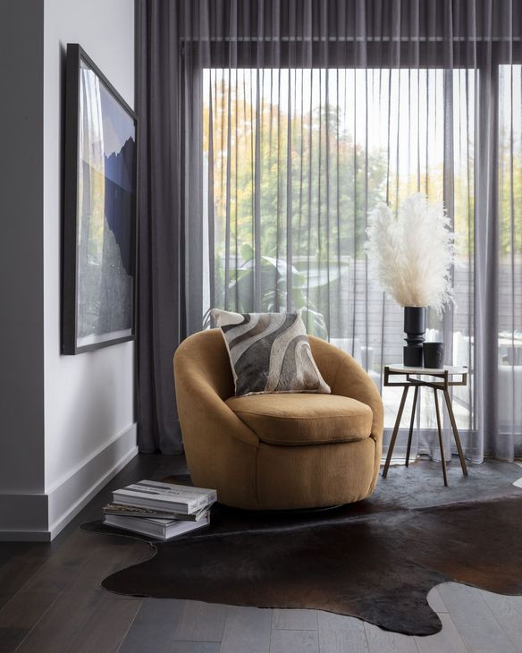 Anak White And Antique Brass Side Table