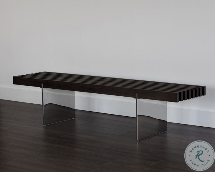Atticus Black And Polished Bench