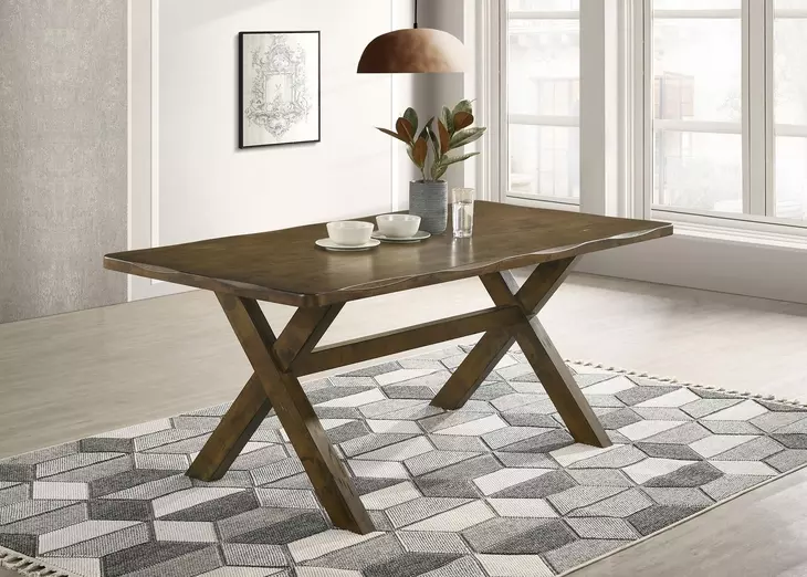 Alston Knotty Nutmeg Rectangular Dining Table