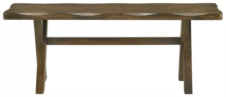 Alston Knotty Nutmeg Trestle Bench