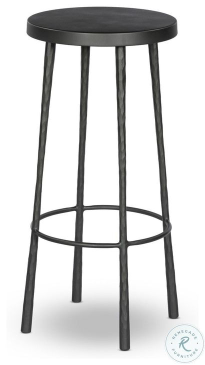 Westwood Hammered Gunmetal Bar Stool