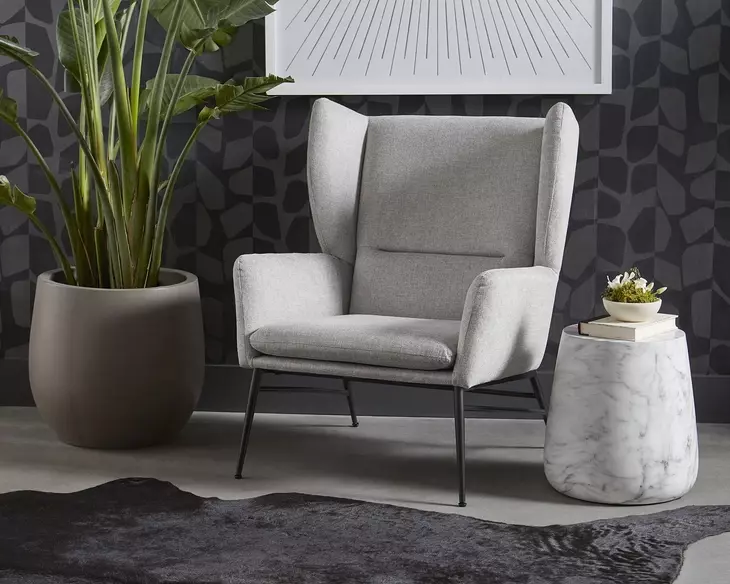 Aries White Side Table