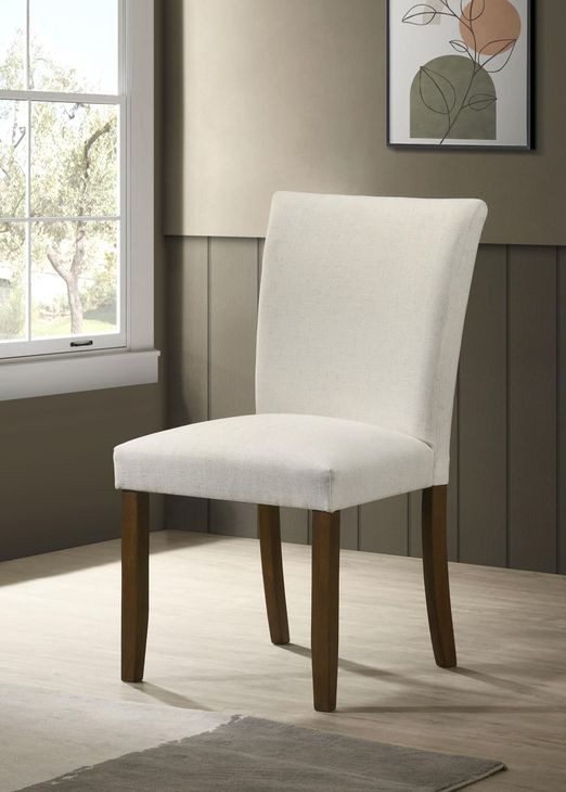 Cantley Beige Upholstered Dining Side Chair Set of 2