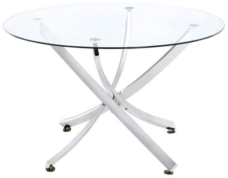 Beckham Chrome Round Dining Table