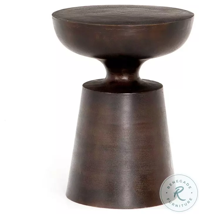 Cruz Antique Rust End Table