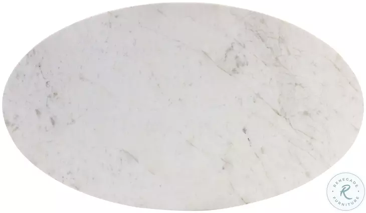 Elisande White And Gunmetal Coffee Table