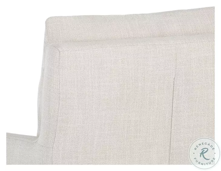 Effie Linen Fabric Glenrose Wheeled Dining Armchair