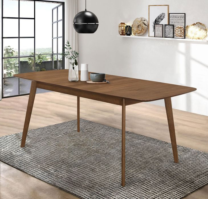 Redbridge Natural Walnut Extendable Dining Table