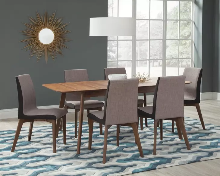 Redbridge Natural Walnut Extendable Dining Table