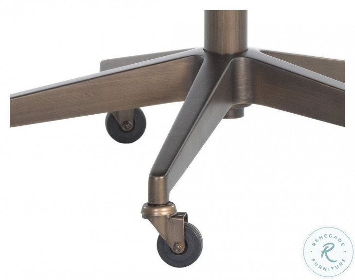 Stinson Bravo Cream Faux Leather Adjustable Office Chair