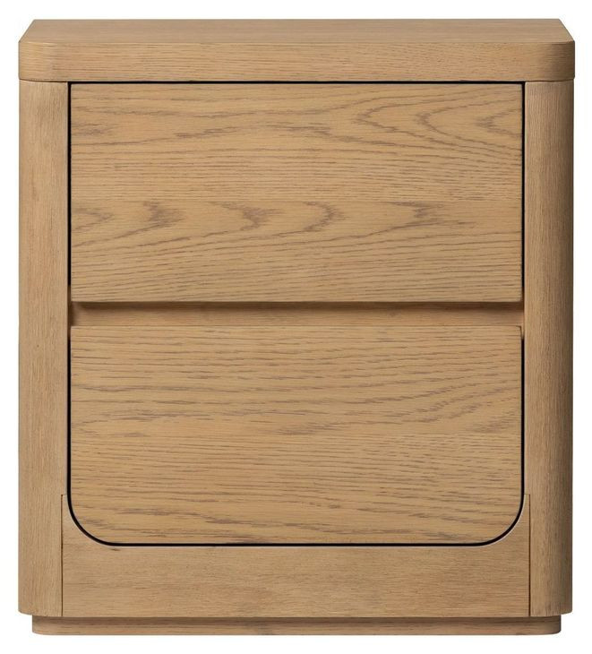 Modena Natural 2 Drawer Nightstand