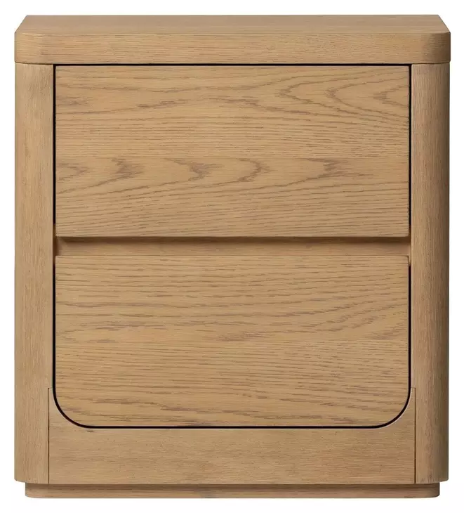 Modena Natural 2 Drawer Nightstand