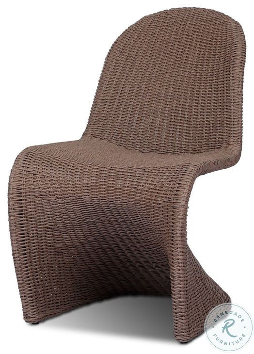 Portia Tanned Weave Outdoor Occasional Chair Set of 2