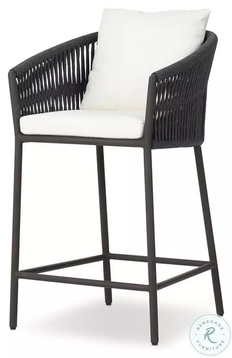 Porto Arashi Salt Outdoor Counter Height Stool