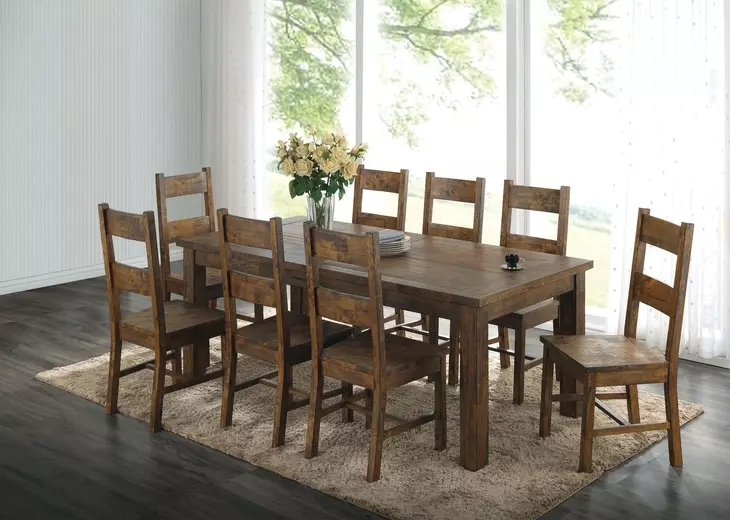 Coleman Rustic Golden Brown Side Chair Set of 2 From Home Gallery