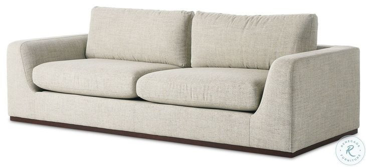Colt Canton Dove Performance Fabric 98" Sofa