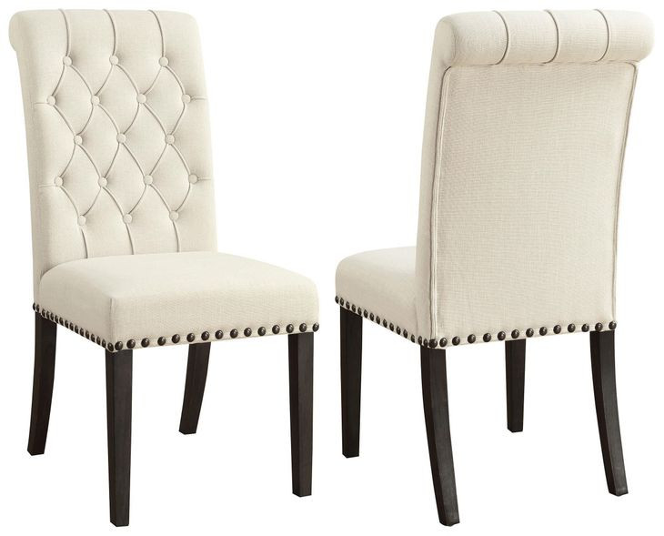 Phelps Beige Upholstered Side Chair Set of 2